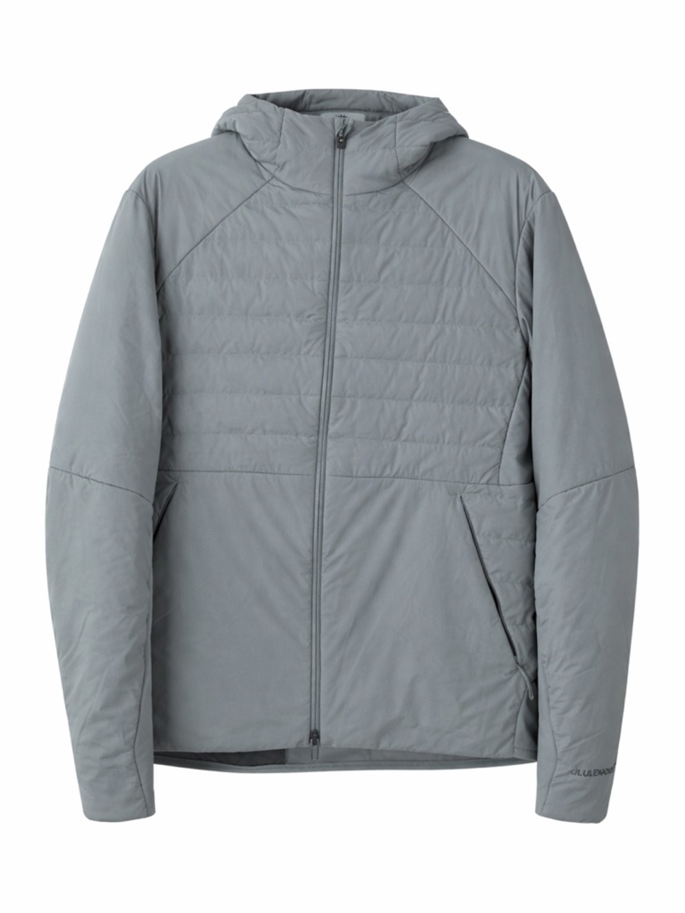 Lululemon Men’s Goose Down Jacket Size L Gray Lightweight Puffer Full Zip Hooded